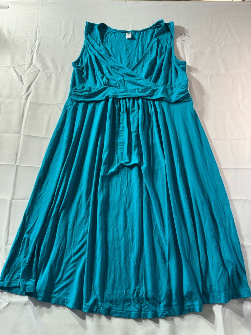 Old Navy Large Materity Nursing Teal Sleeveless V-Neck Maxi Dress